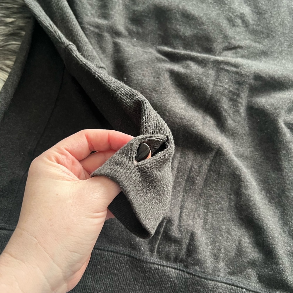 Sweaty Betty Gray Funnel-Neck Sweatshirt - Picture 4 of 6